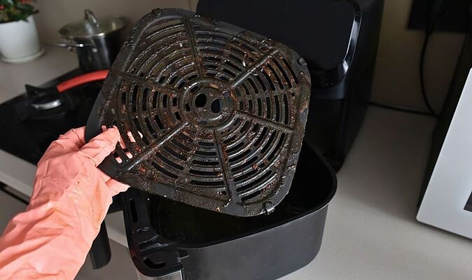 Air fryer grease will melt off without scrubbing if cleaned with everyday household item