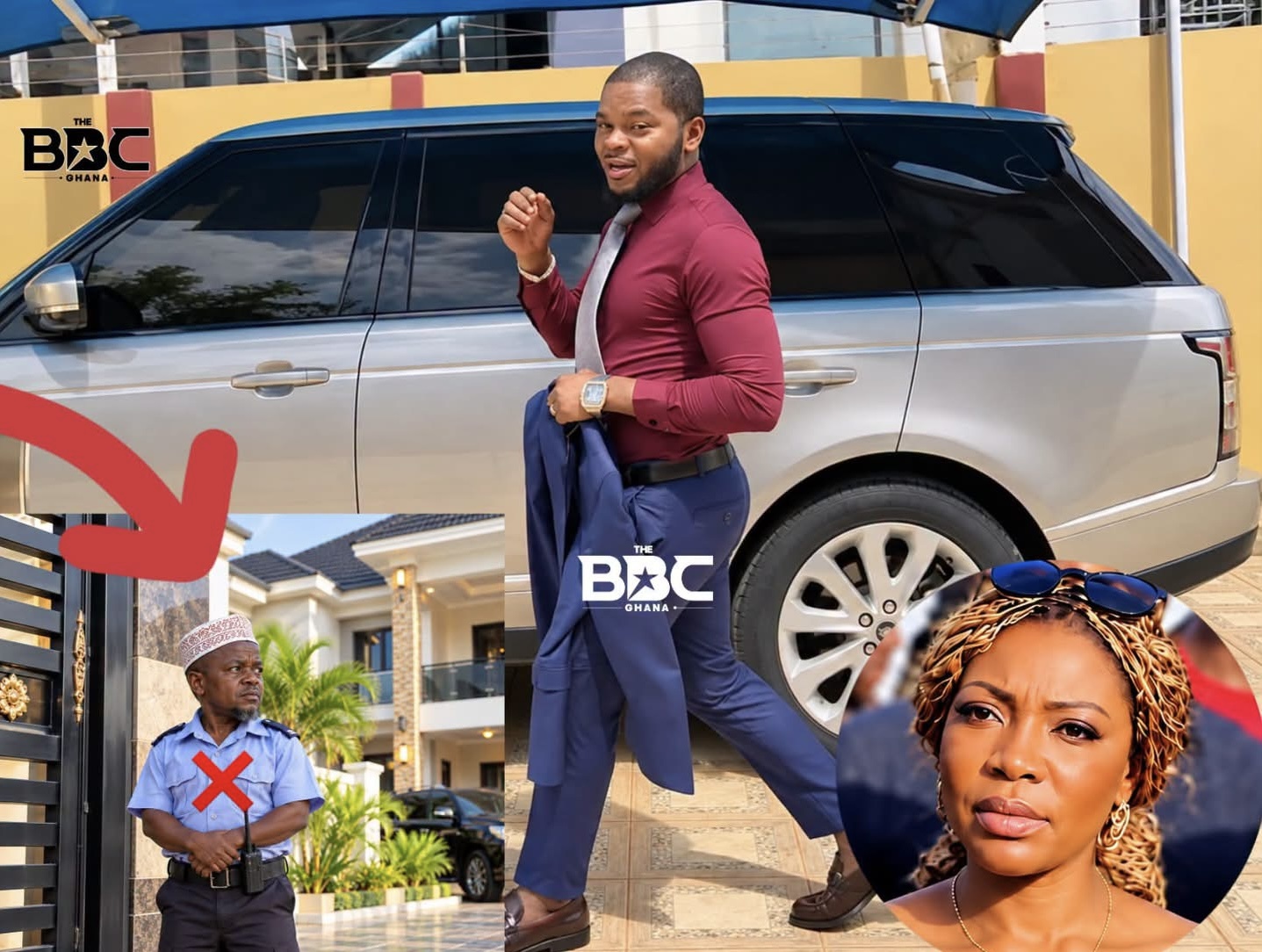 Bishop Obinim’s Gateman Adongo Locks Wife Florence Out Of Her Own House — Says Oga Ordered It