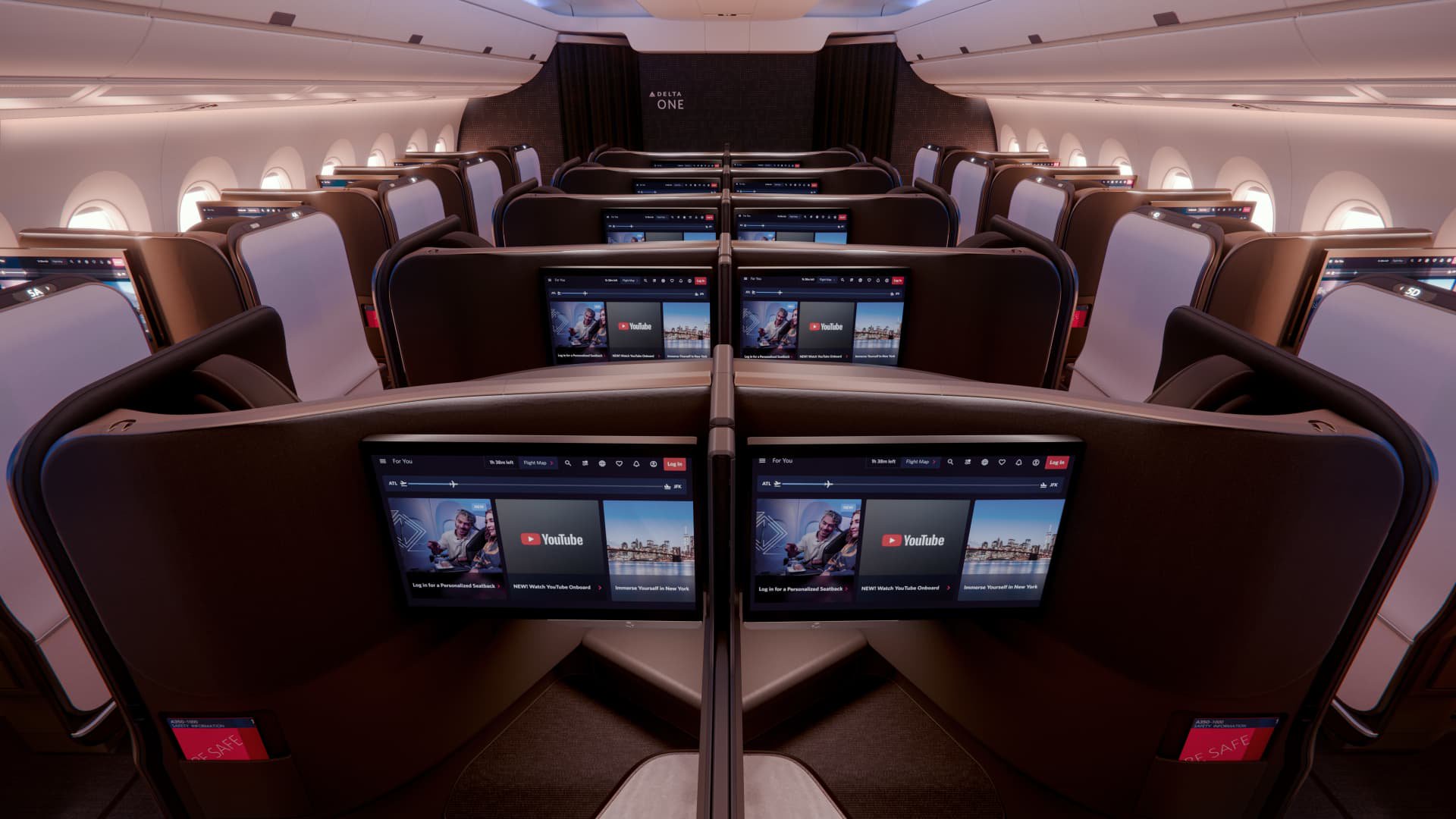 Delta’s business-class revamp: New seats, menus, plates and more Porsches