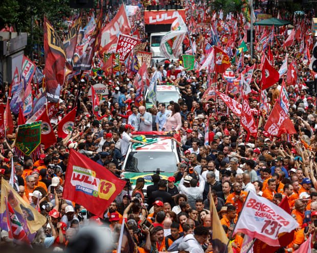 Brazil’s Lula says only he can stop rise of fascism under Bolsonaro’s son