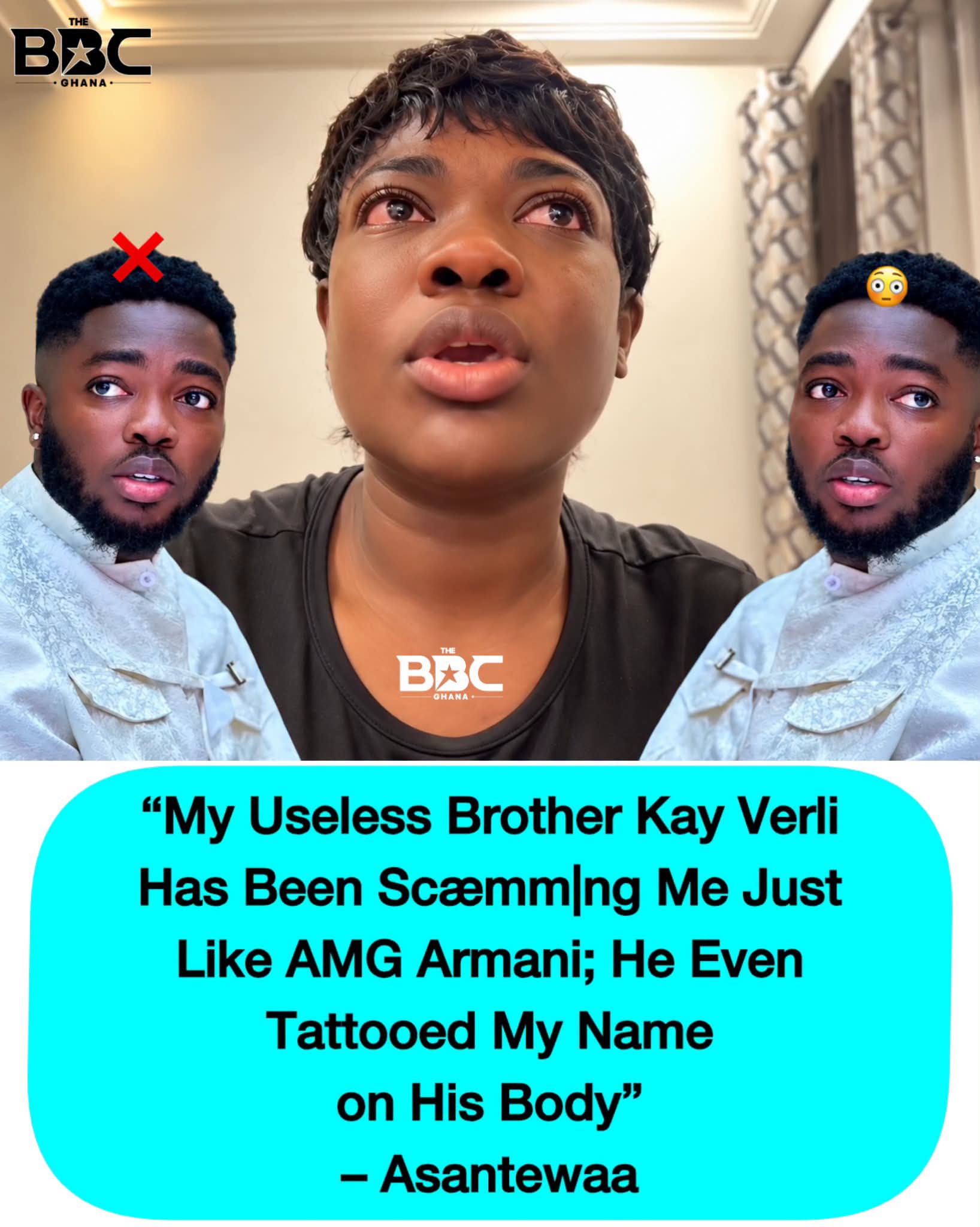 TikToker Asantewaa Accuses Brother Kay Verli of Constantly Demanding Money