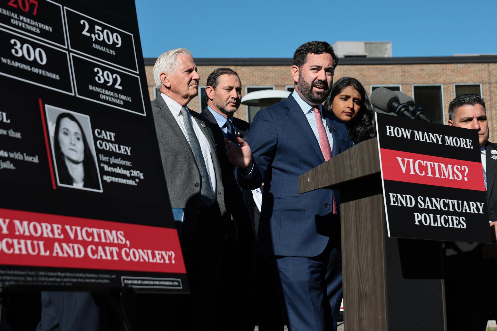 NY Rep. Lawler’s Democratic challenger Cait Conley claims Trump is the greatest threat to America
