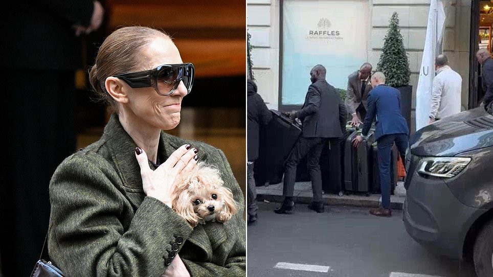 Celine Dion says au revoir to Paris with her 29 suitcases