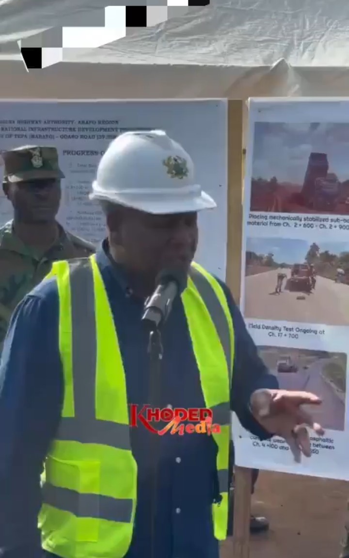 Mahama Has a Message for Ghana’s Road Contractors