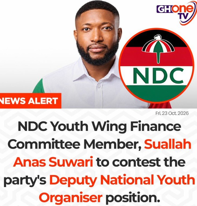 NDC Youth Wing Finance Committee Member Suwari Eyes Deputy National Youth Organiser Position