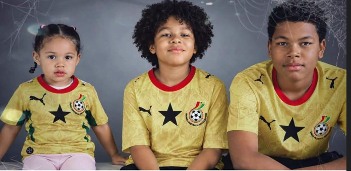 Christian Atsu’s Children Spotted Proudly Wearing Ghana Jerseys