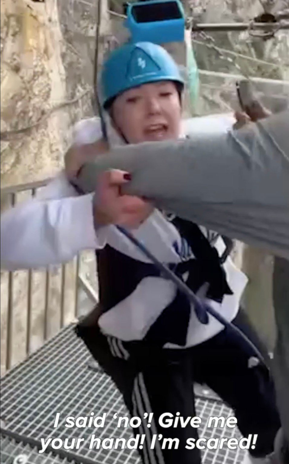 Distressing moment tourist plunges 260ft down canyon after being pushed by smirking staff despite begging ‘please stop’
