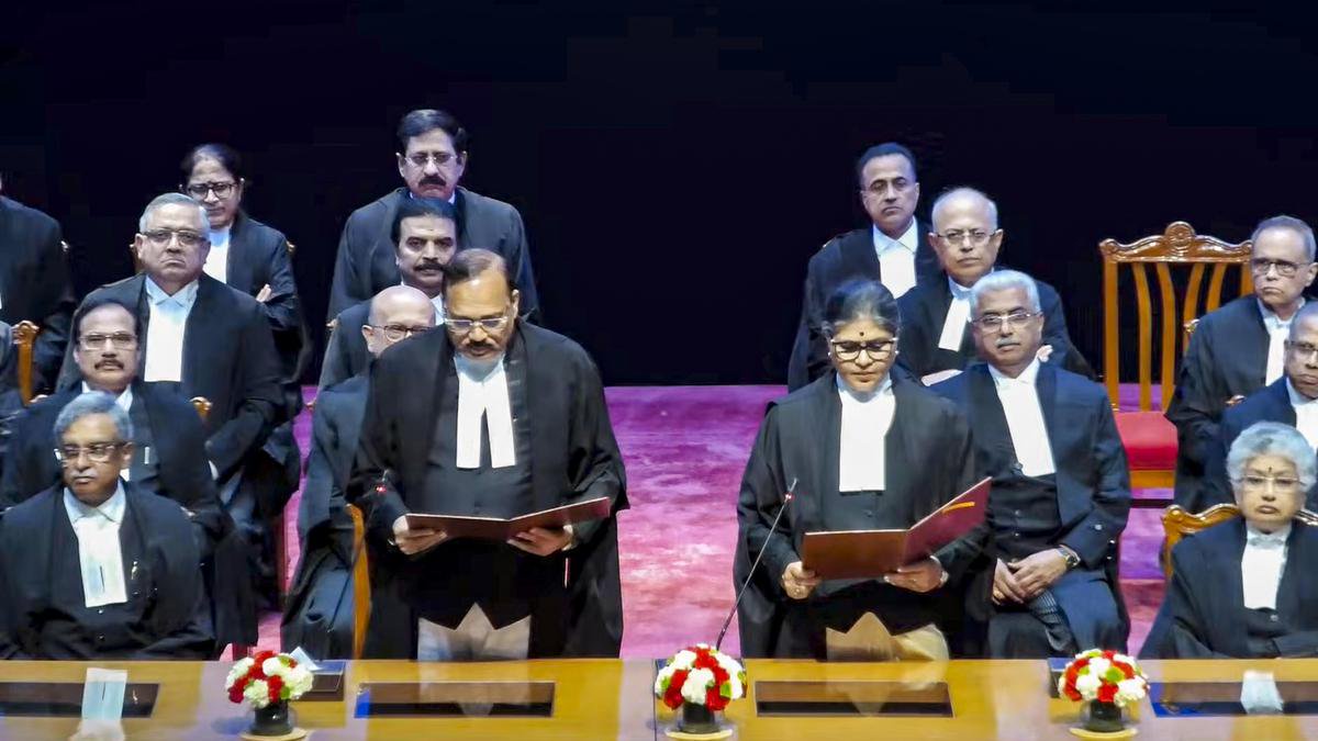 CJI Surya Kant administers oath to three new judges, judges count now 37 in Supreme Court
