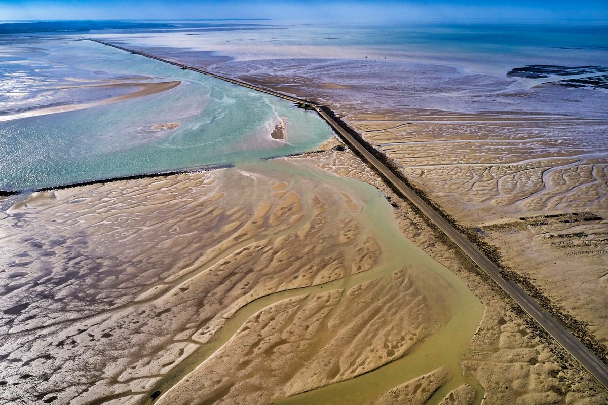 Europe’s longest submerged road spans 2.6 miles and disappears under the sea twice a day