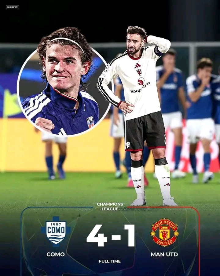 Como Humiliate Manchester United 4-1 as Nico Paz Shines in Champions League