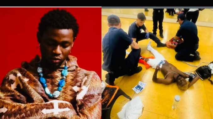 Omah Lay ‘suffers injury pain in Los Angeles’