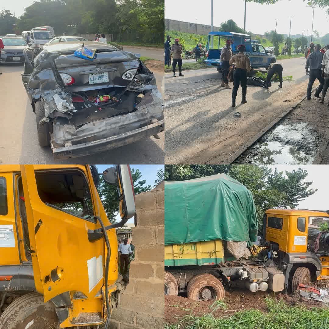 Female Corps member dies as truck rams into vehicles, motorcycle in Ibadan