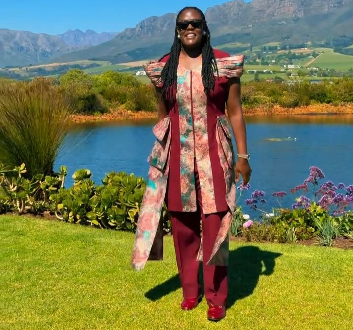 Winnie Odinga Turns Heads in Stunning Maroon Outfit at Wedding Abroad