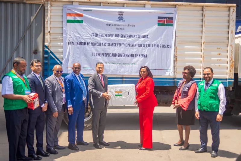 India hands Kenya 11 tonnes of Ebola response supplies