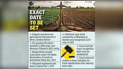 Tribal land row: HC seeks date of ST status to Gonds