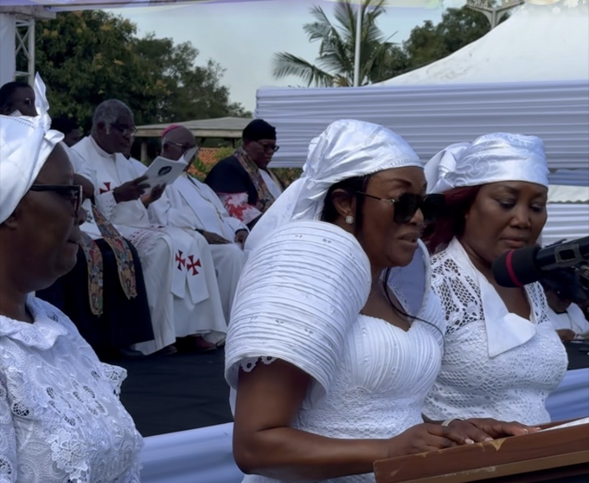 The Moment The Children Of Late Actress, Grace Naa Nortey Paid An Emotional Tribute To Her Today