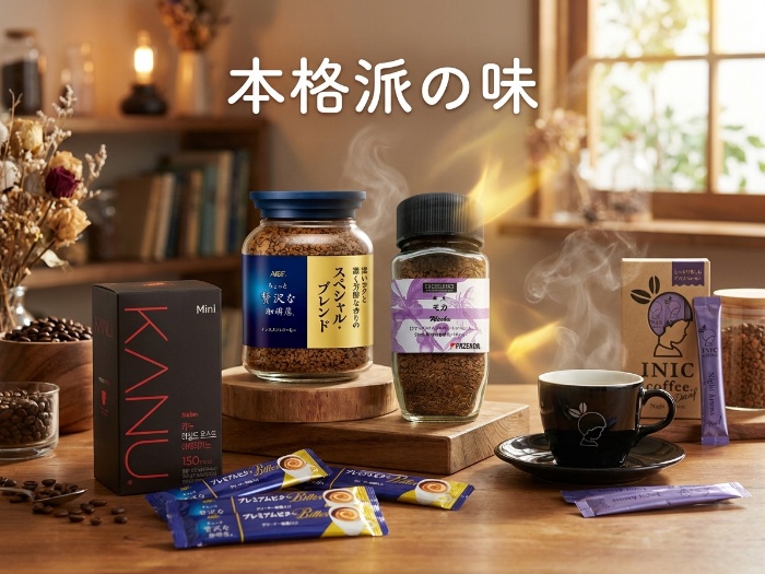 インスタントコーヒーで贅沢なひとときを！