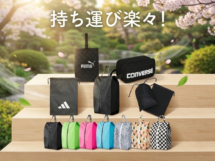 旅行をもっと楽しく！目的に合わせたシューズバッグ特集