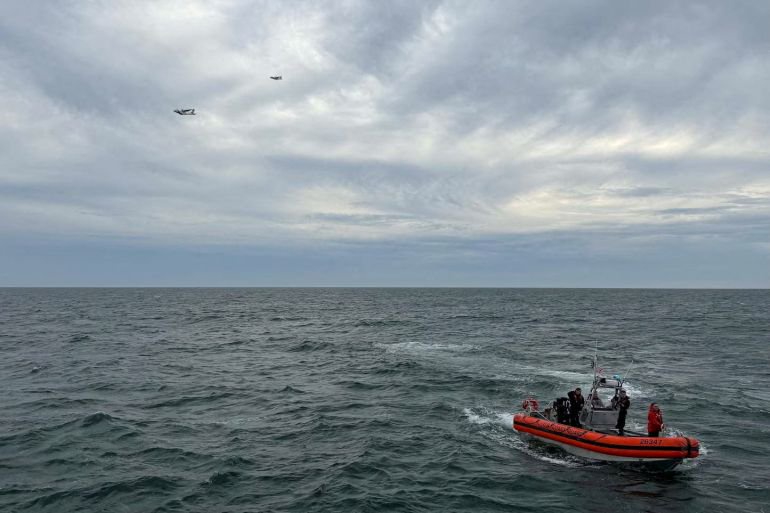 US coastguard suspends search for six on board crashed medical jet