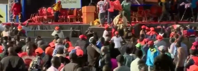 Breaking: Drama at Jacaranda as ODM Rally Ends Abruptly in Chaos