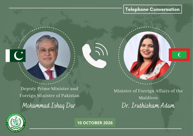 Ishaq Dar, Maldivian FM discuss preparations for president’s Pakistan visit