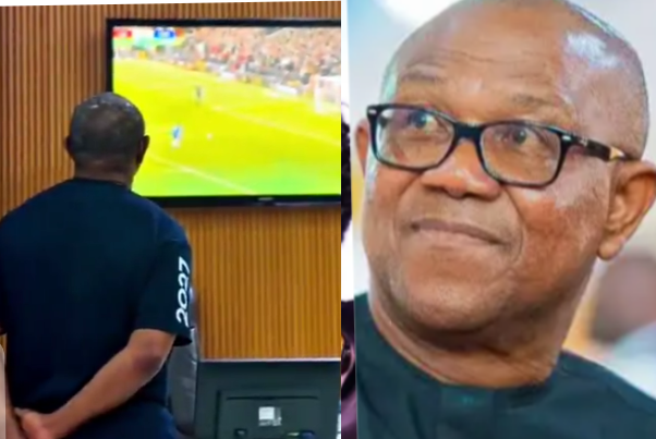 Reactions Trail Moment Obi Is Seen Watching A Football Match In Lagos After Returning From Nasarawa