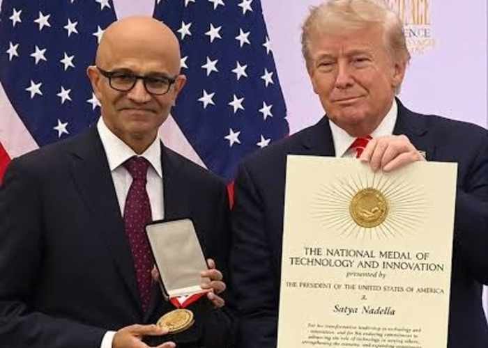 Trump Honours Satya Nadella, Elon Musk and Four Other Tech Leaders With US Medals