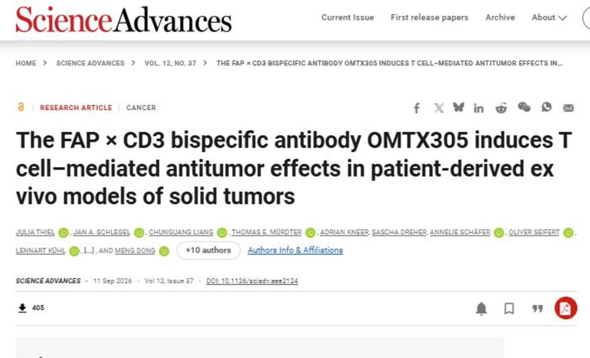 Antibody Designed by Spanish Biopharma Oncomatryx Shows That Attacking the Tumor Environment Also Kills Cancer Cells