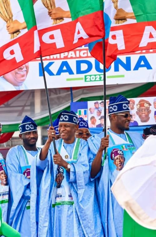 Yusuf receives APC guber flag as Kano shines at Tinubu’s 2027 campaign flag off