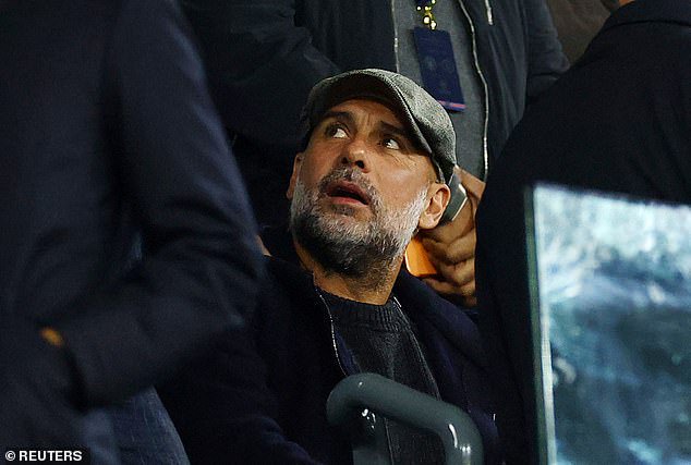 Pep Guardiola tried to be incognito under his flat cap but the ex-Man City’s manager was unable to escape scrutiny as he returned to the Etihad amid the club’s guilty verdict, writes JACK GAUGHAN
