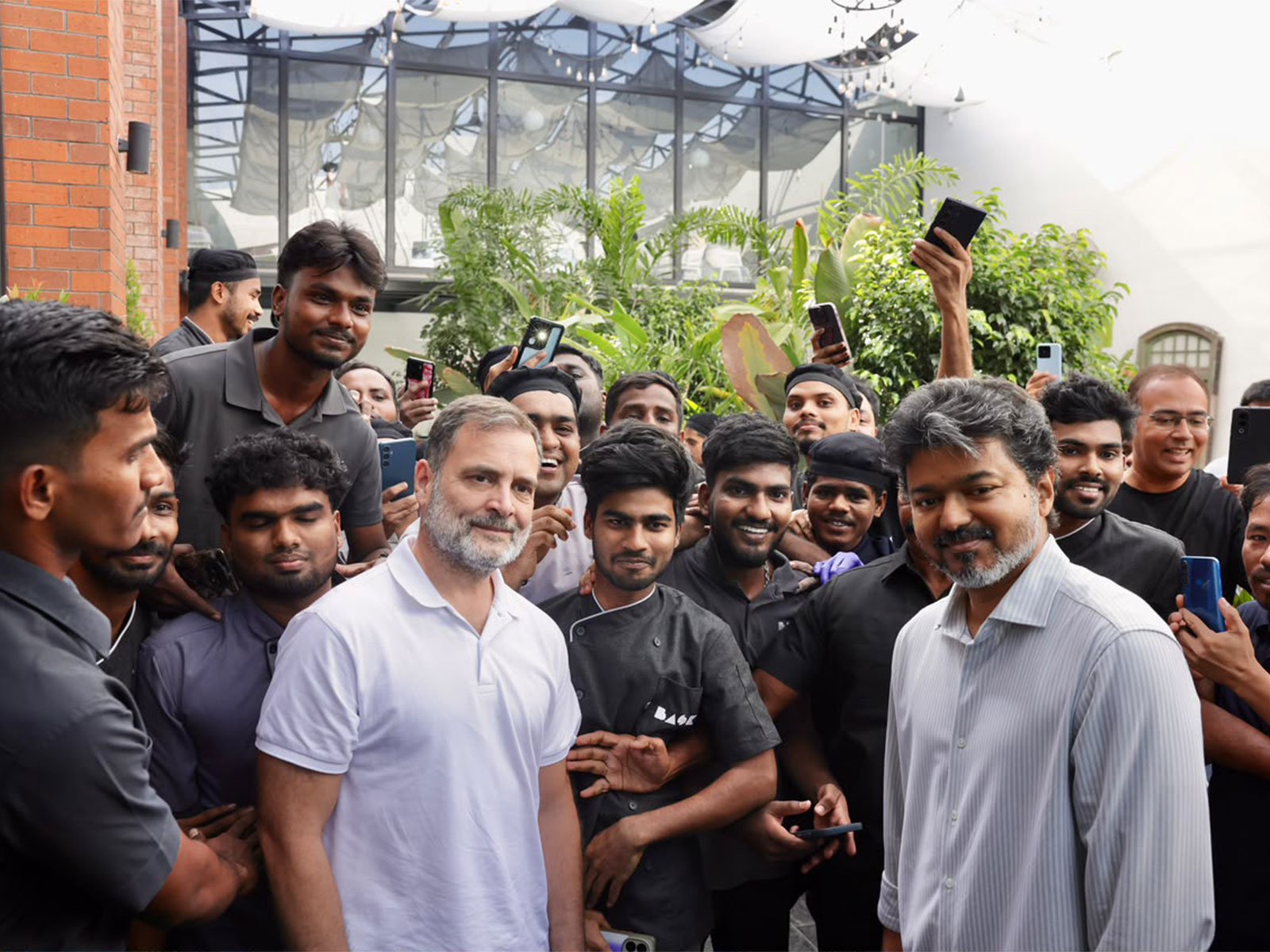 Congress leader Rahul Gandhi meets Tamil Nadu CM Vijay in Chennai ahead of ‘Chhatron Ki Goonj’ event