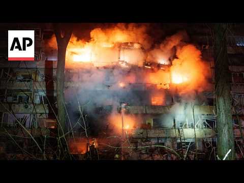 At least three killed in Russian strike on Kyiv in Ukraine