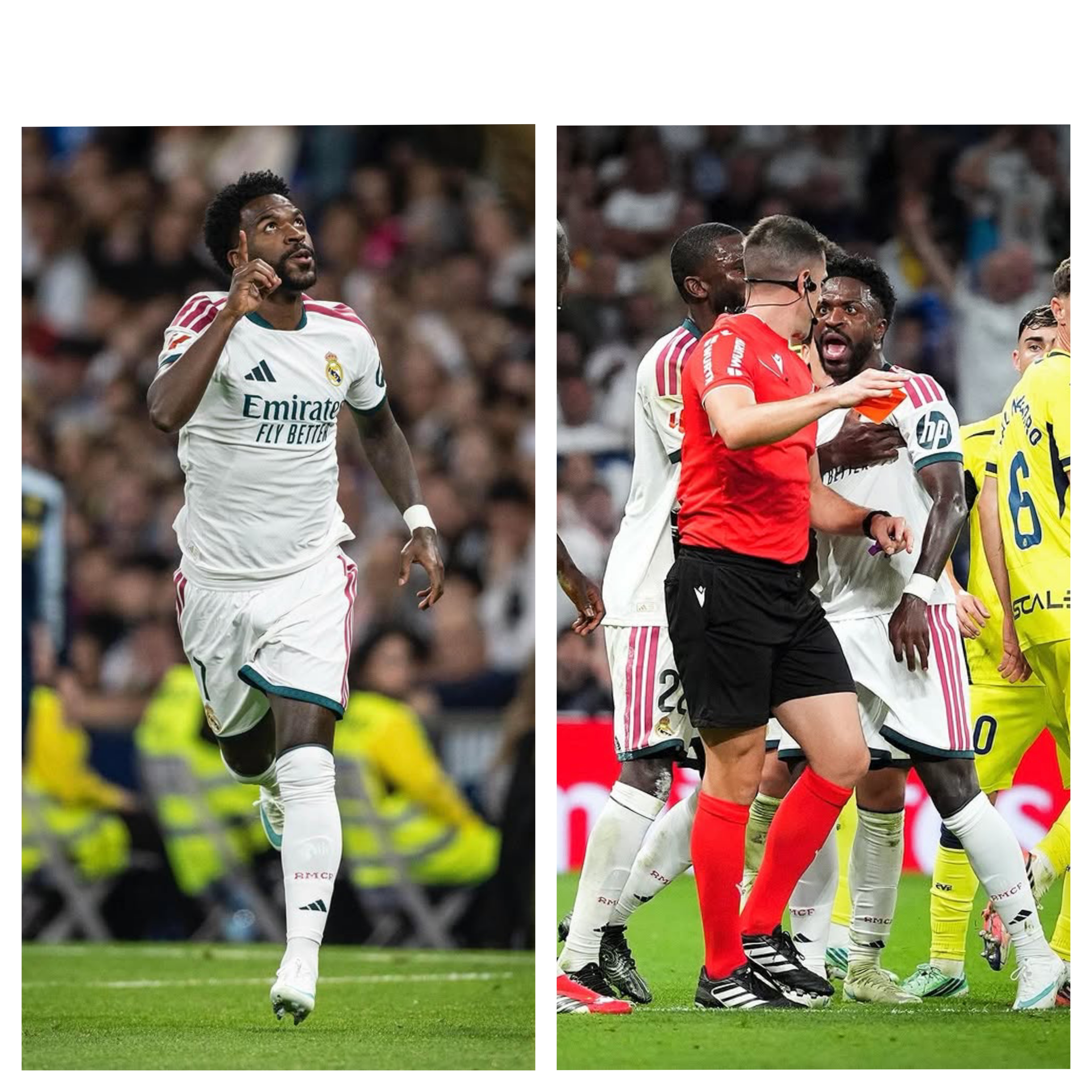 Reactions as Vinicius Junior Apologizes on Instagram After Red Card Against Villarreal Last Night