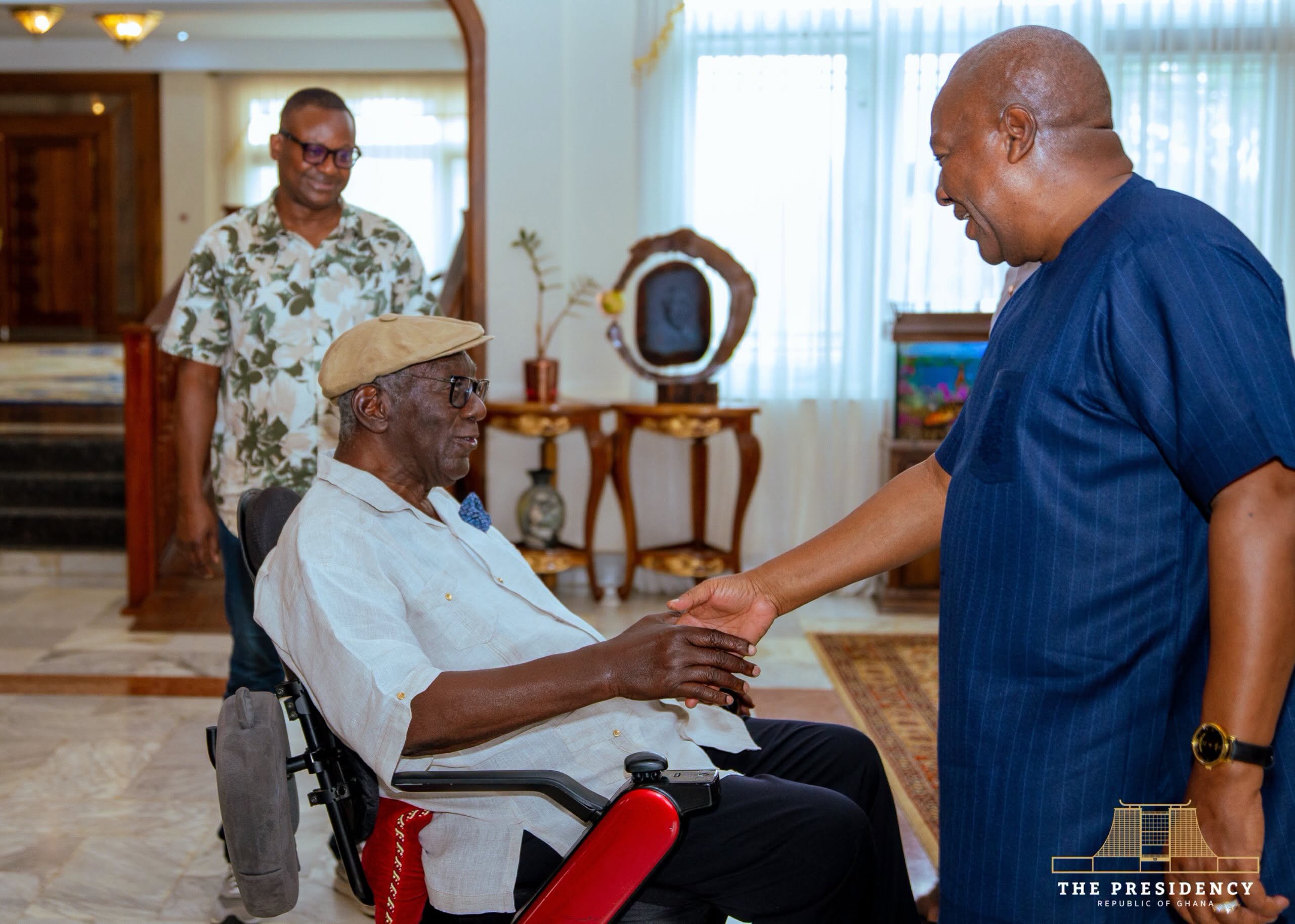 Mahama visits former President Kufuor to discuss national and international issues