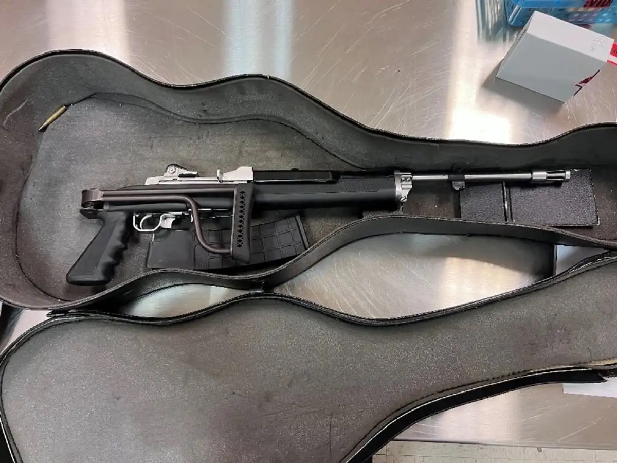 Gun-toting suspect hid rifle in a guitar case, police in Northern California say