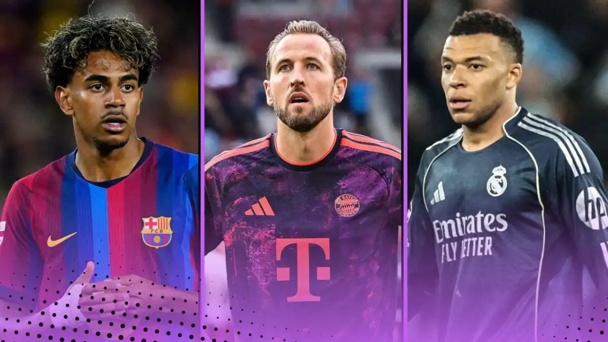 Comparing the stats of the main 2027 Ballon d’Or contenders: Kane, Yamal, Olise, Raphinha, Mbappe…