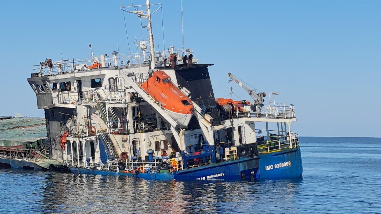 Ukraine blames Russian drones for deadly ship fire in the Black Sea