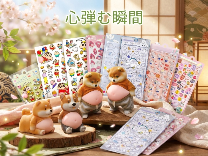 可愛い3Dシールで日常をデコレーション！