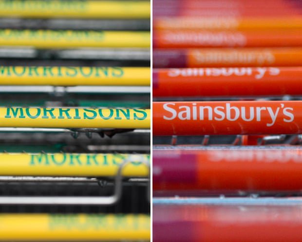 Sainsbury’s and Morrisons ‘held talks this year’ on multibillion-pound merger