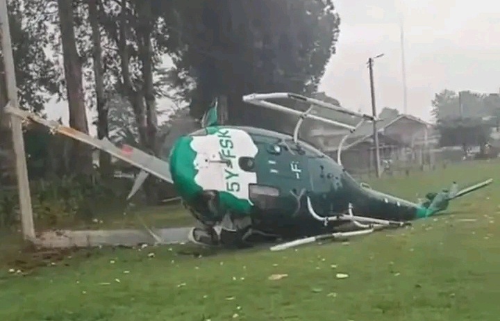 Tension Grips the Nation as Helicopter Carrying Senior Govt Officials Crashes at Kericho Golf Club