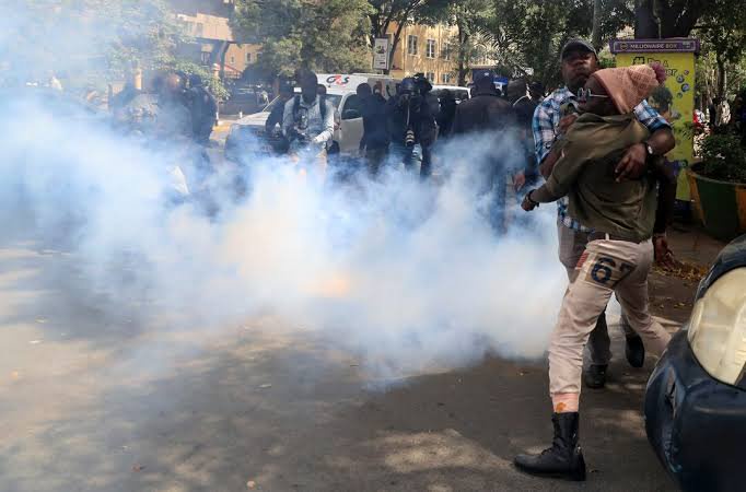 Video: Watch How A Governor Was Teargased During Mashujaa Day Celebrations