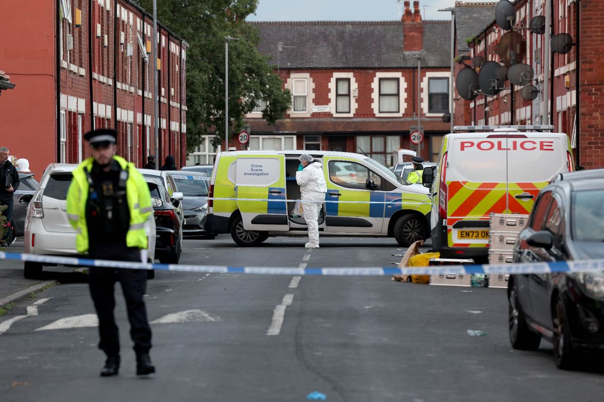 Woman found dead in Manchester home as police flood street and make ‘murder’ arrest