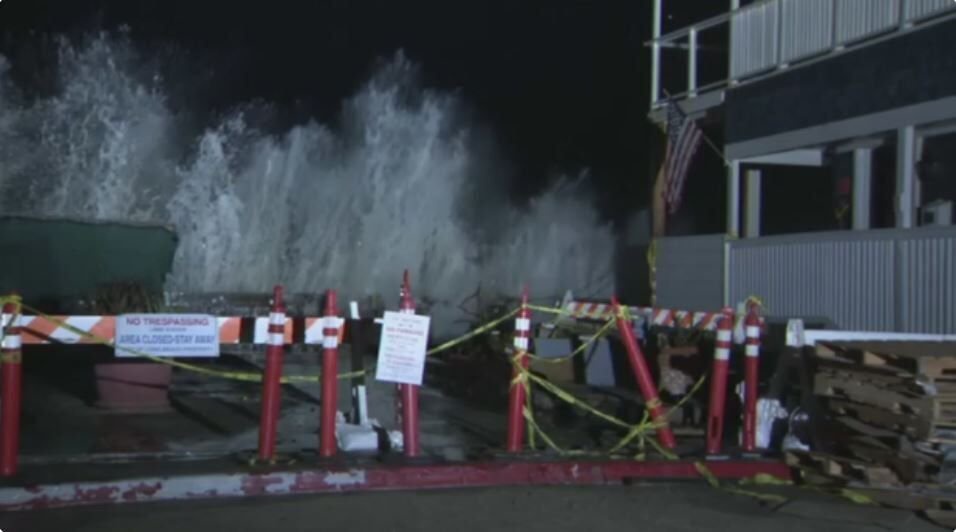 More Damage in Long Beach as High Surf Pounds Alamitos Peninsula