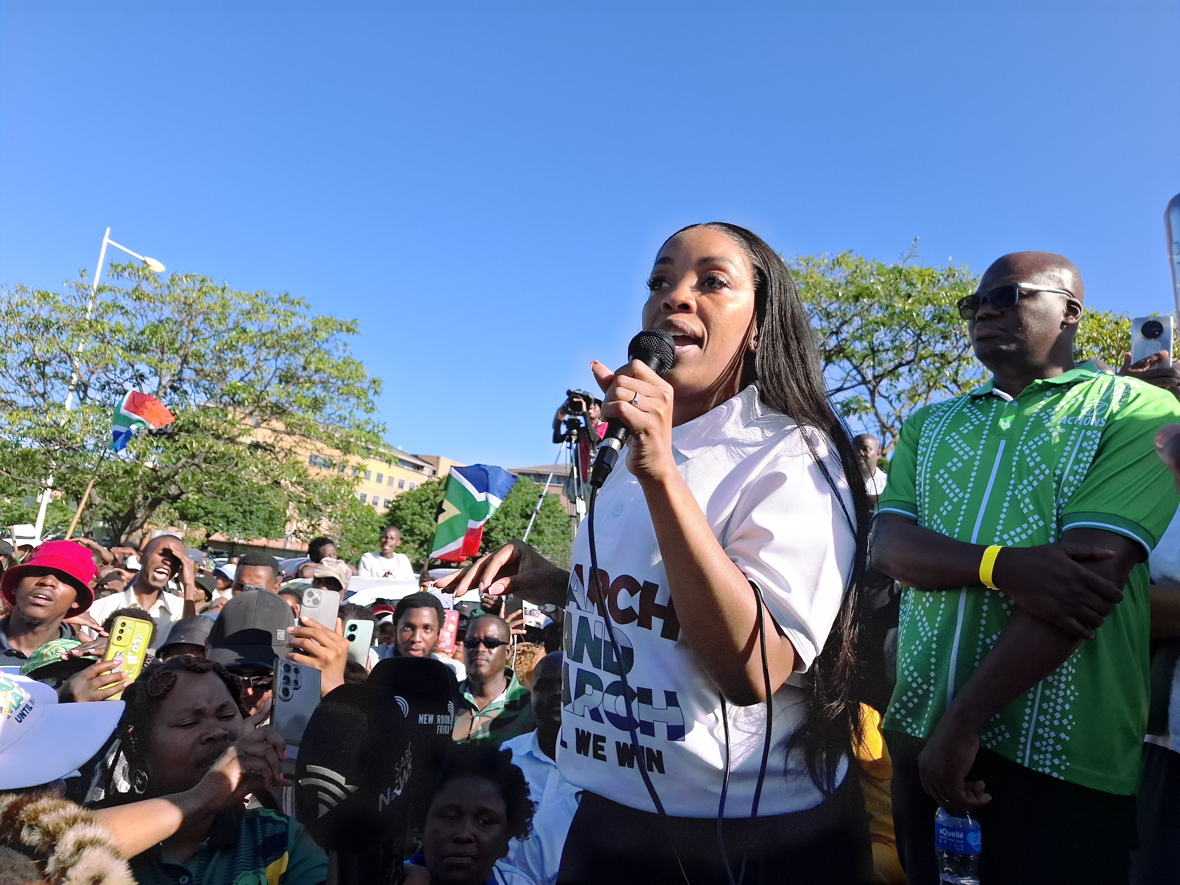 Jacinta Ngobese-Zuma Sends Stern Message to President Cyril Ramaphosa Outside Durban High Court