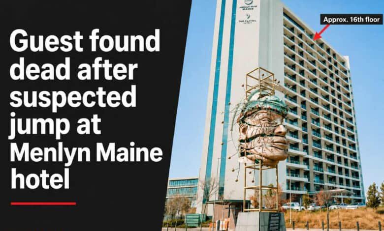 Guest found dead after suspected jump at Menlyn Maine hotel