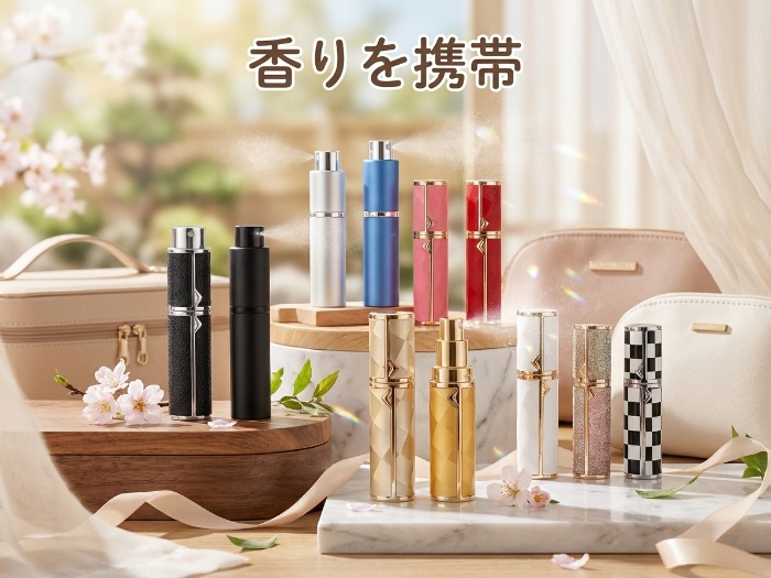 あなたの香りをどこでも持ち運び！便利でスタイリッシュなアトマイザー特集