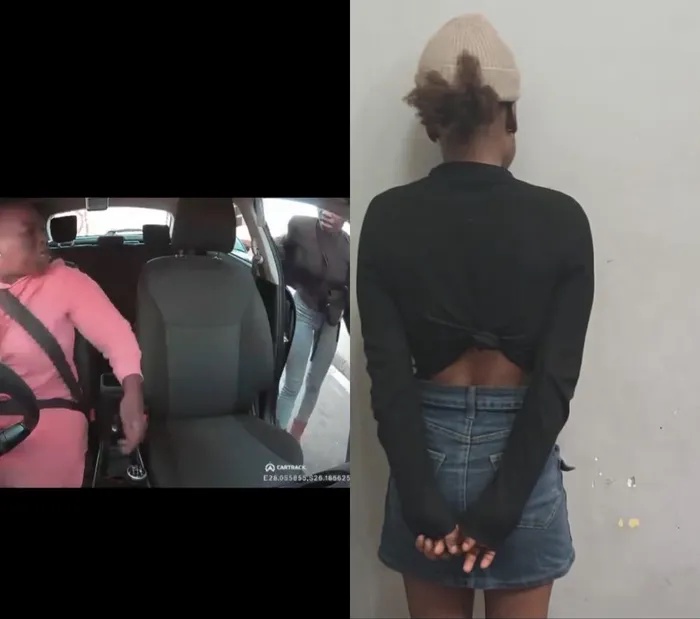 WATCH | 23-year-old woman arrested after alleged e-hailing robbery caught on camera