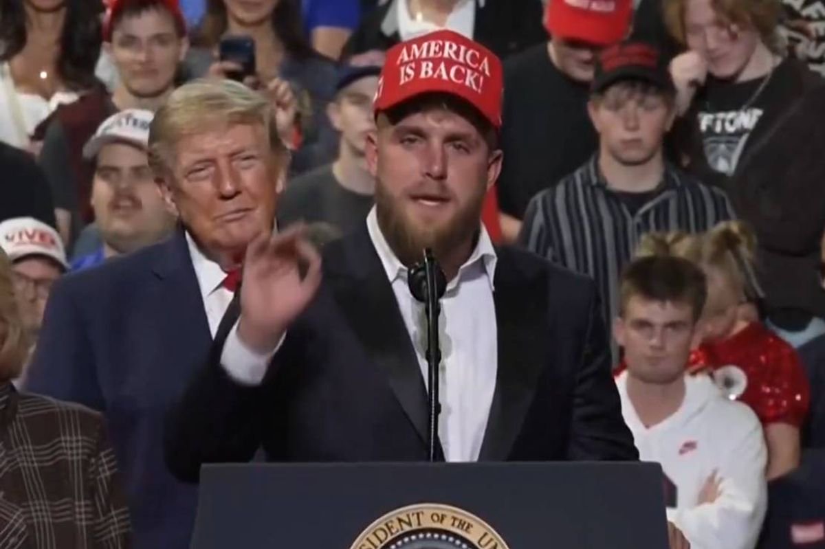 Jake Paul’s joke falls flat as he slams ‘woke socialist movement’ at Donald Trump rally