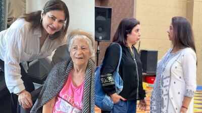 Kunickaa Sadanand’s mother’s prayer meet: Farah Khan, Nagma Mirajkar and others pay their respects