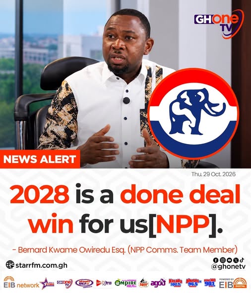 2028 election is a done deal win for us the NPP – Benard